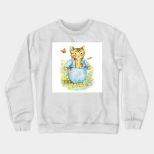 Tom Kitten in his Blue Suit by Beatrix Potter Crewneck Sweatshirt